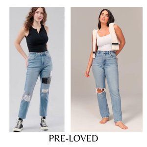 Womens Hollister Ultra High Rise Mom Jean Curvy Ultra High Rise Vintage Straight